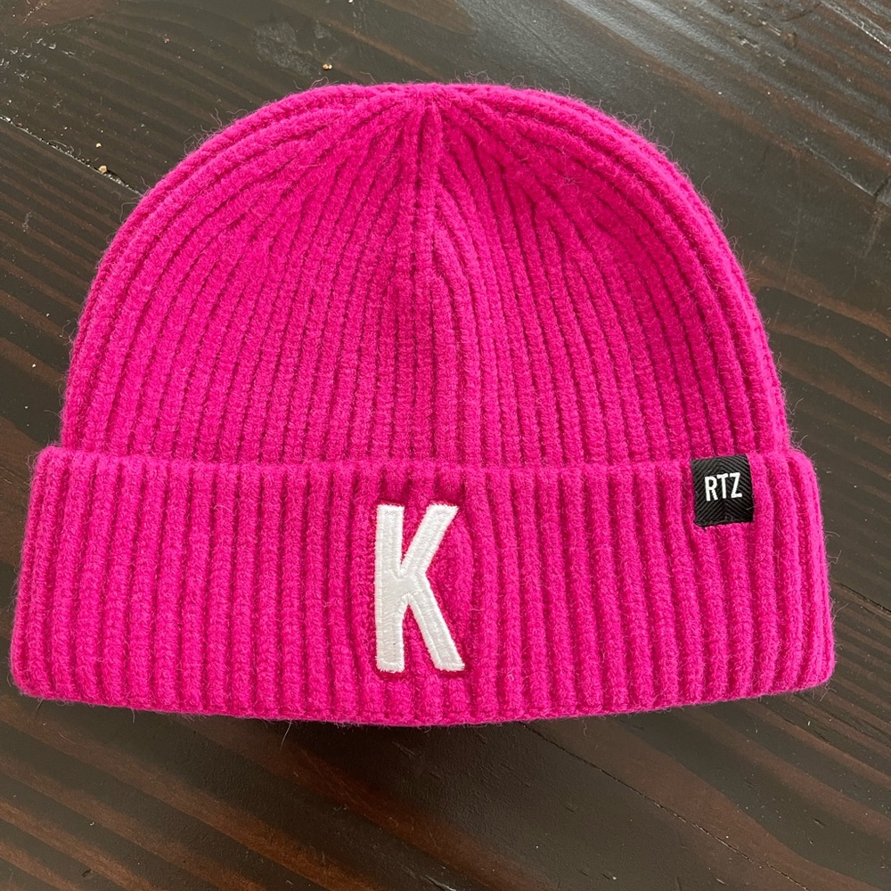 Rey to Z beanie. Letter K. New without tags. Toddler size